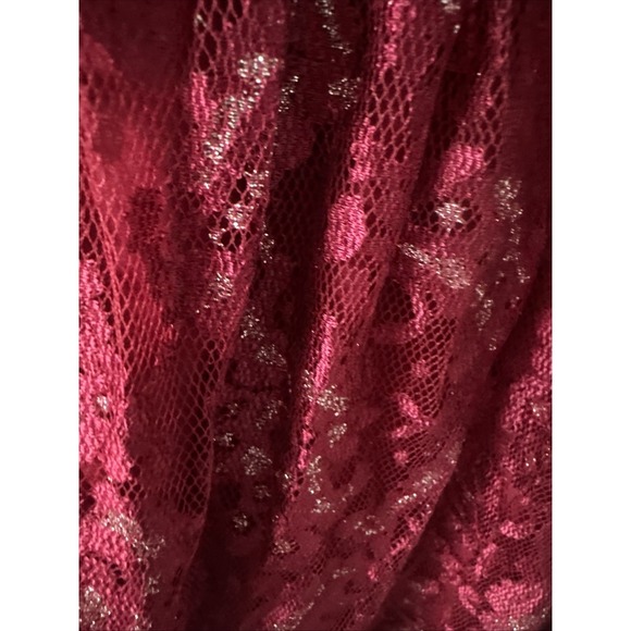 Kensie Womens Flare Lace A-line Dress, rich Red XL New With Tags Xl/eg/tg - Picture 5 of 11